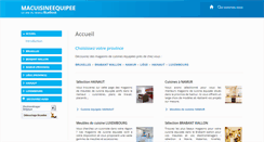 Desktop Screenshot of macuisineequipee.be
